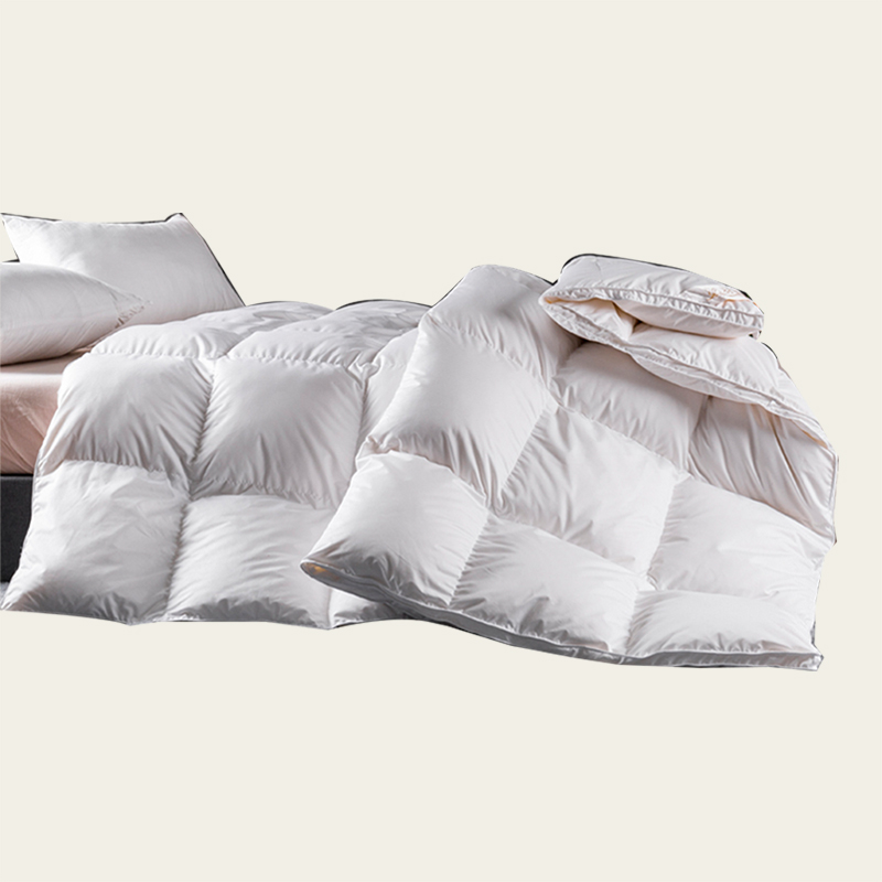 Kołdra z piór z białej światła